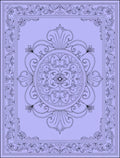 Ornate Floral Mandala Pattern Rug