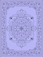 Ornate Floral Mandala Pattern Rug