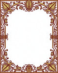 Ornate Floral Border Design Rug
