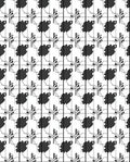 Modern Minimalist Black White Grid Pattern Rug