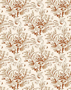 Ornate Vine Foliage Pattern Rug