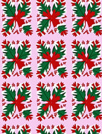 Festive Floral Pattern Print Rug