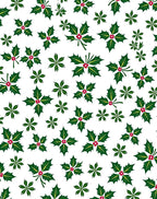 Holly Berry Leaves Pattern Rug