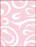 Soft Pink Swirls Pattern Rug