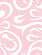 Soft Pink Swirls Pattern Rug