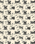 Abstract Sculptural Black White Pattern Rug