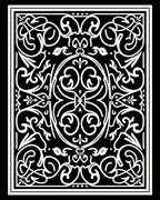 Intricate Classic Scrollwork Pattern Design Rug