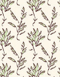 Abstract Leafy Sketch Pattern Rug