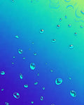 Water Droplet Swirl Pattern Rug