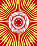 Radiant Sunburst Pattern Rug