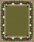 Ornate Floral Garland Border Design Rug