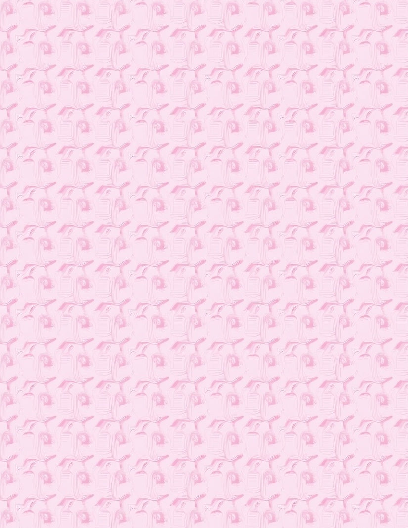 Soft Pink Pastel Abstract Pattern Rug