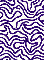 Abstract Violet Wavy Lines Rug