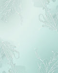 Soft Powder Blue Feather Motif Rug