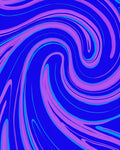 Swirling Purple Blue Abstract Waves Rug