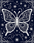 Celestial Butterfly With Star Accents Rug