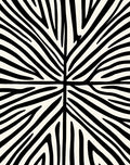 Bold Black White Striped Pattern Rug