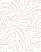 Soft Pastel Swirl Pattern Rug