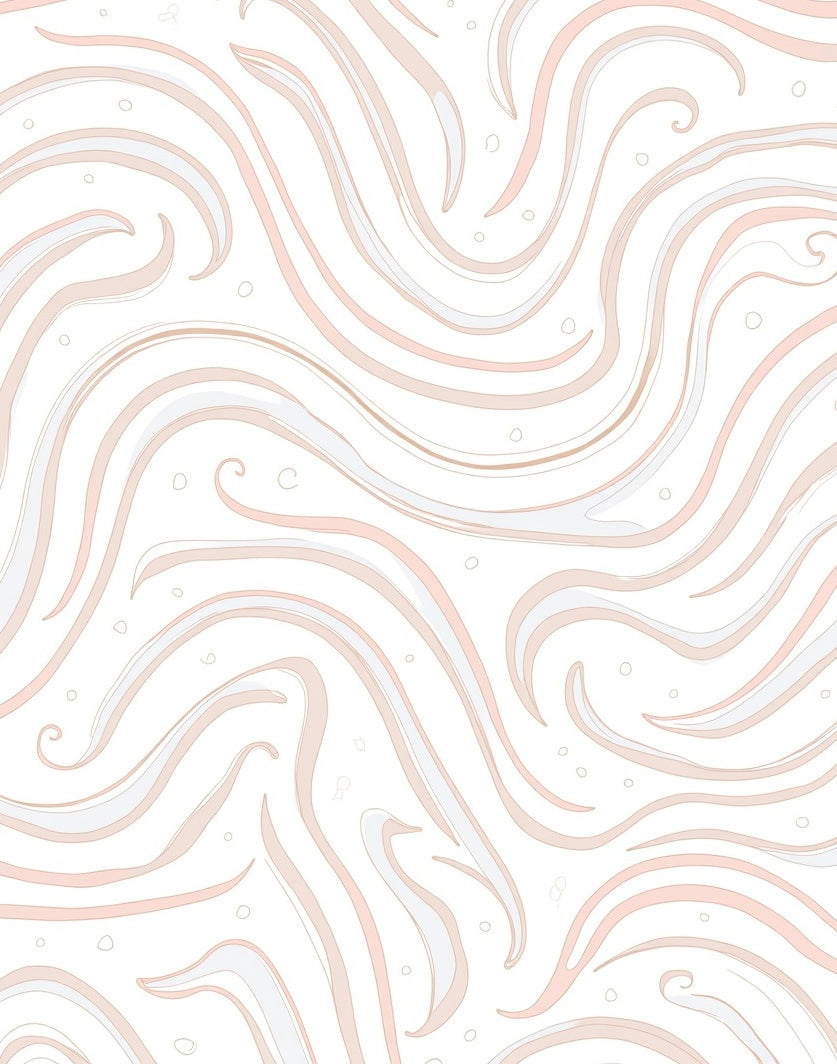 Soft Pastel Swirl Pattern Rug
