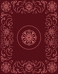 Ornate Floral Frame Motif Rug
