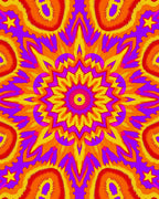 Kaleidoscope Starburst Vivid Mandala Rug