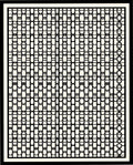 Retro Architectural Lattice Pattern Rug