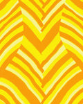 Sunny Orange Yellow Striped Pattern Rug