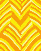 Sunny Orange Yellow Striped Pattern Rug