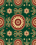 Ornate Mandala Floral Pattern Design Rug