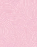 Pink Organic Swirl Grain Pattern Rug