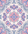 Intricate Floral Mandala Design Rug