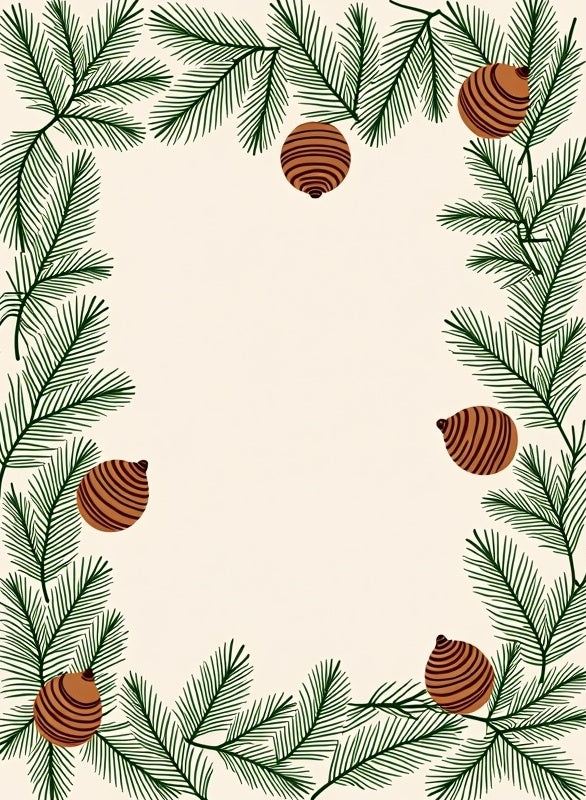 Evergreen Pinecone Pattern Rug