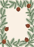 Evergreen Pinecone Pattern Rug