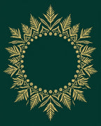 Gold Leaf Mandala Style Rug