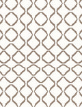 Contemporary Taupe Diamond Waves Pattern Rug