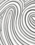 Abstract Swirling Gray Stripe Design Rug
