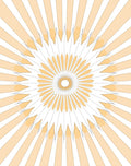 Radiant Sunburst Petal Pattern Rug
