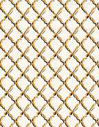 Diamond Patterned Golden Black Rug