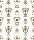 Floral Symmetry Vintage Damask Rug