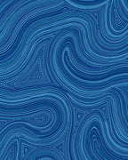 Abstract Blue Swirls Pattern Rug
