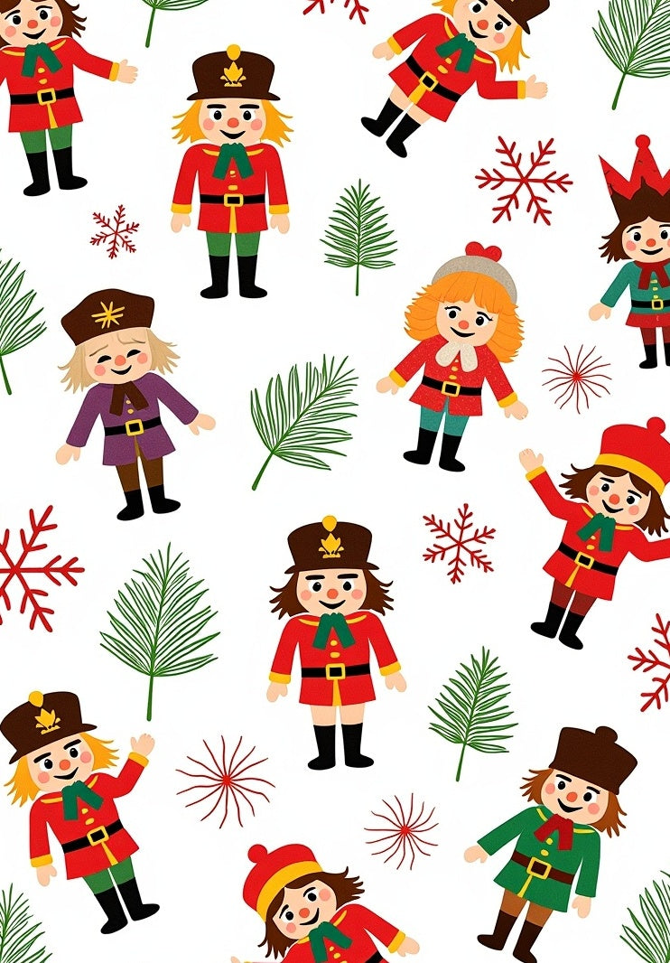 Charming Nutcracker Soldier Pattern Rug