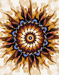Mandala Sunburst Pattern Rug