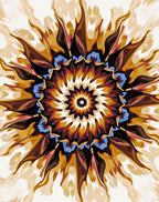 Mandala Sunburst Pattern Rug