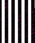 Bold Vertical Lines Pink Dots Design Rug