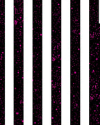 Bold Vertical Lines Pink Dots Design Rug