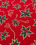 Red Holly Festive Pattern Design Rug
