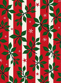Festive Foliage And Star Pattern Rug