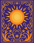 Ornate Sun Floral Swirls Rug