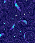 Deep Space Swirl Abstract Design Rug