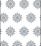 Silver Snowflake Minimalist Pattern Rug